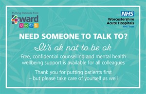 Occupational Health | Need Someone To Talk To - Wellbeing card 