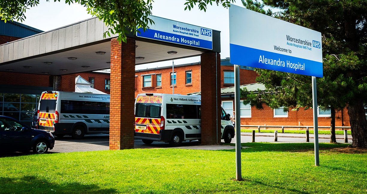 The front of the Alexandra Hospital