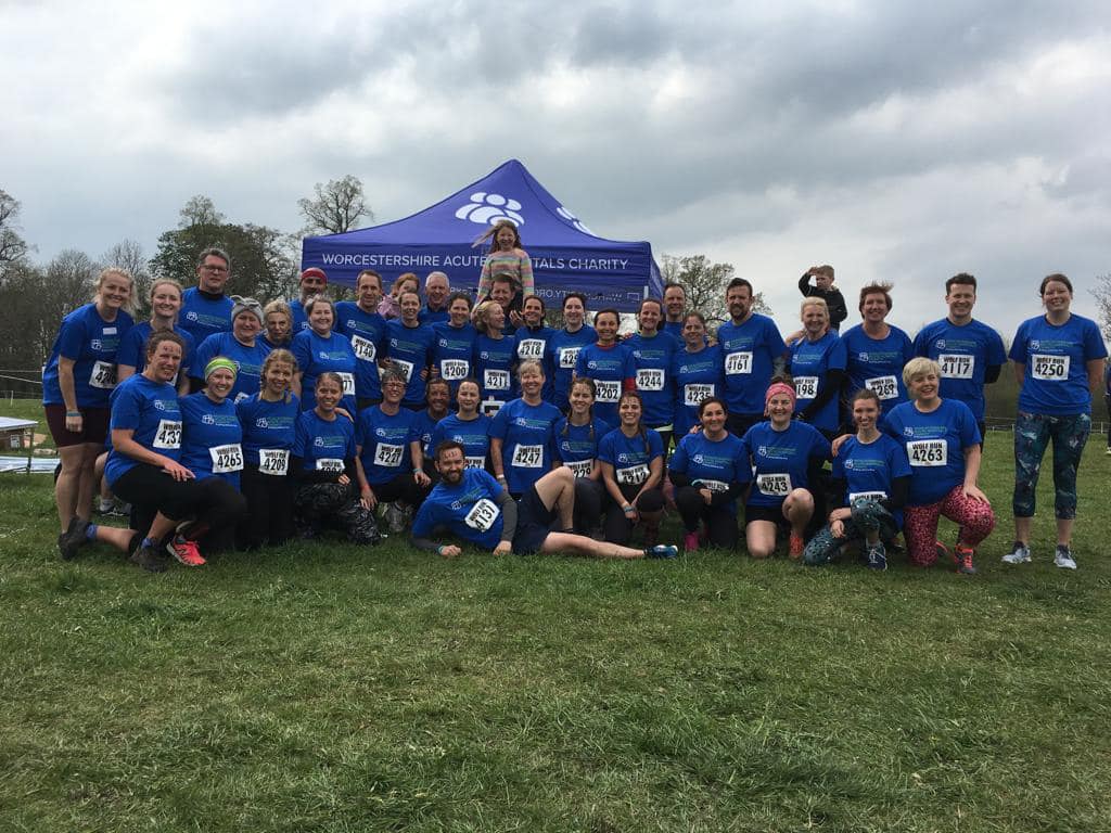 Pack of hospital staff complete Spring Wolf Run fundraiser