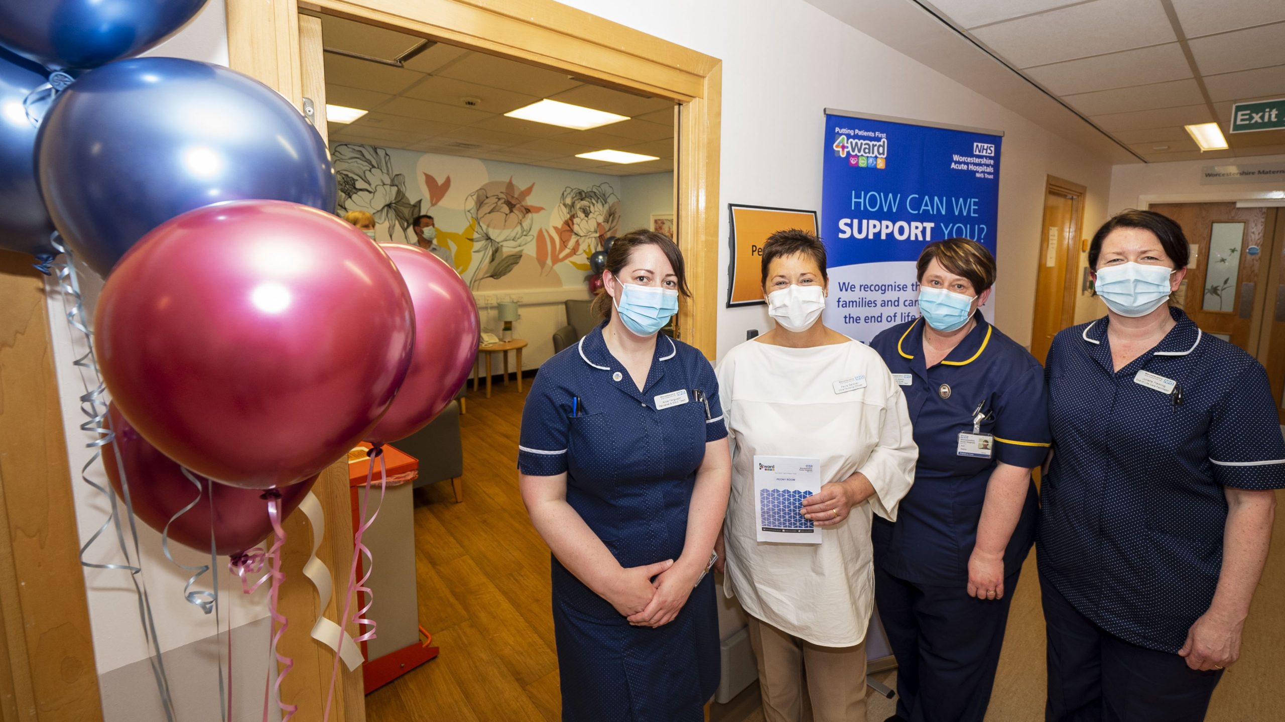 New Peony room for loved ones of end of life patients in hospital
