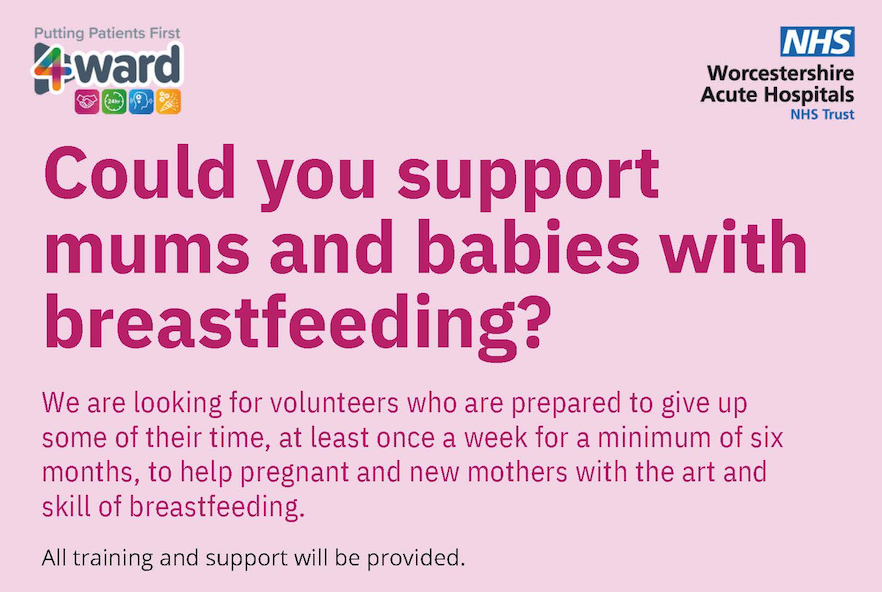 Could you support mums and babies with breastfeeding?