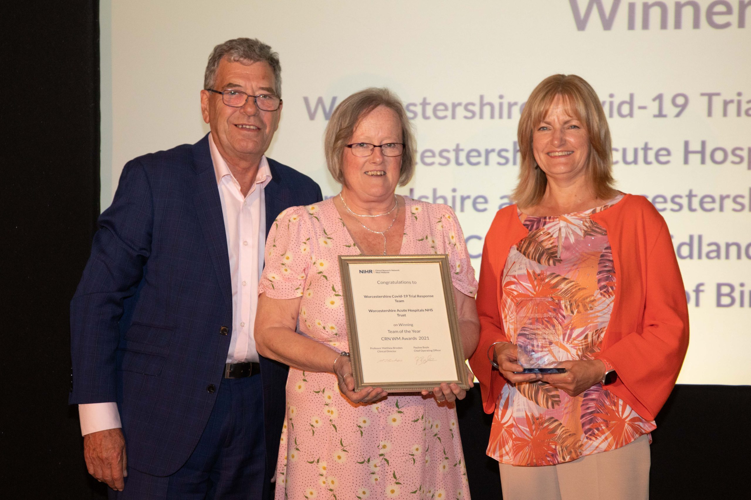 The Clinical Research Team at Worcestershire Acute Hospitals NHS Trust have won ‘Team of the Year’