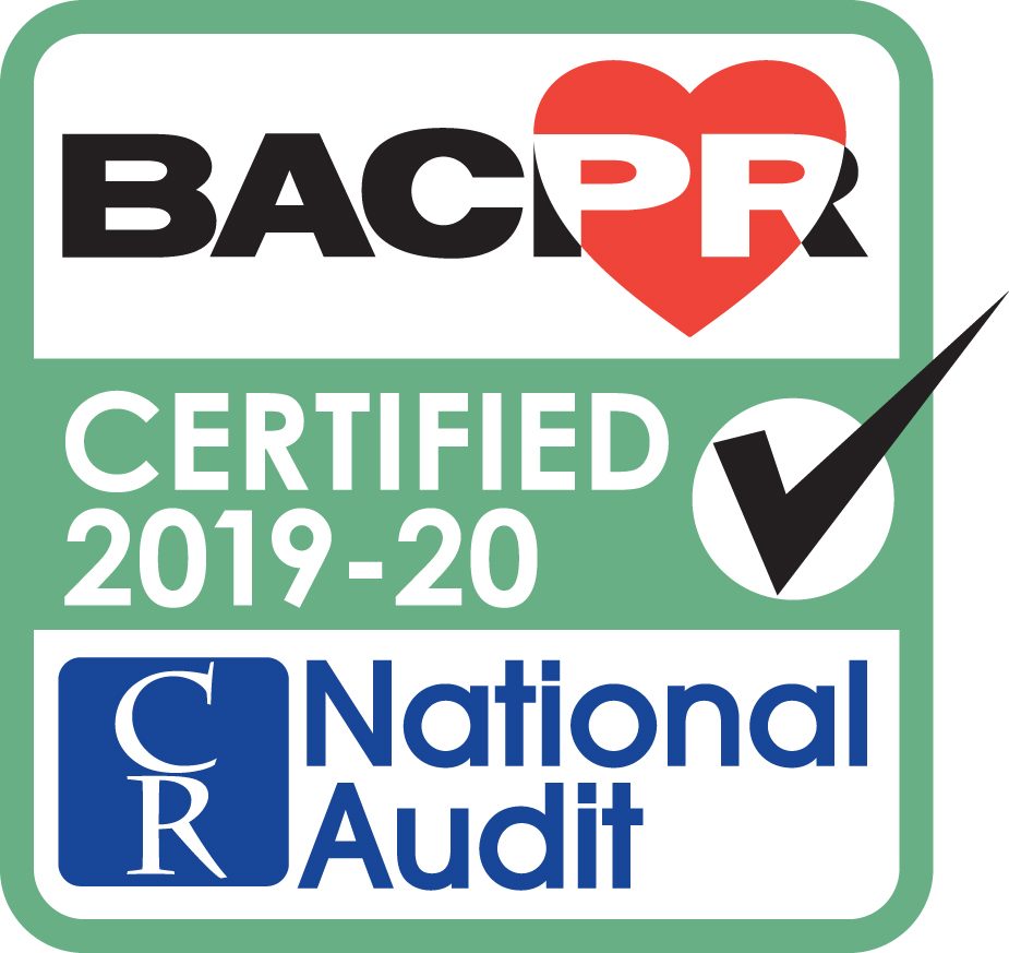 BACPR Certification bade for 2019-2020