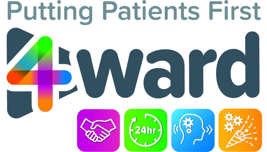4ward logo. Putting patient first.
