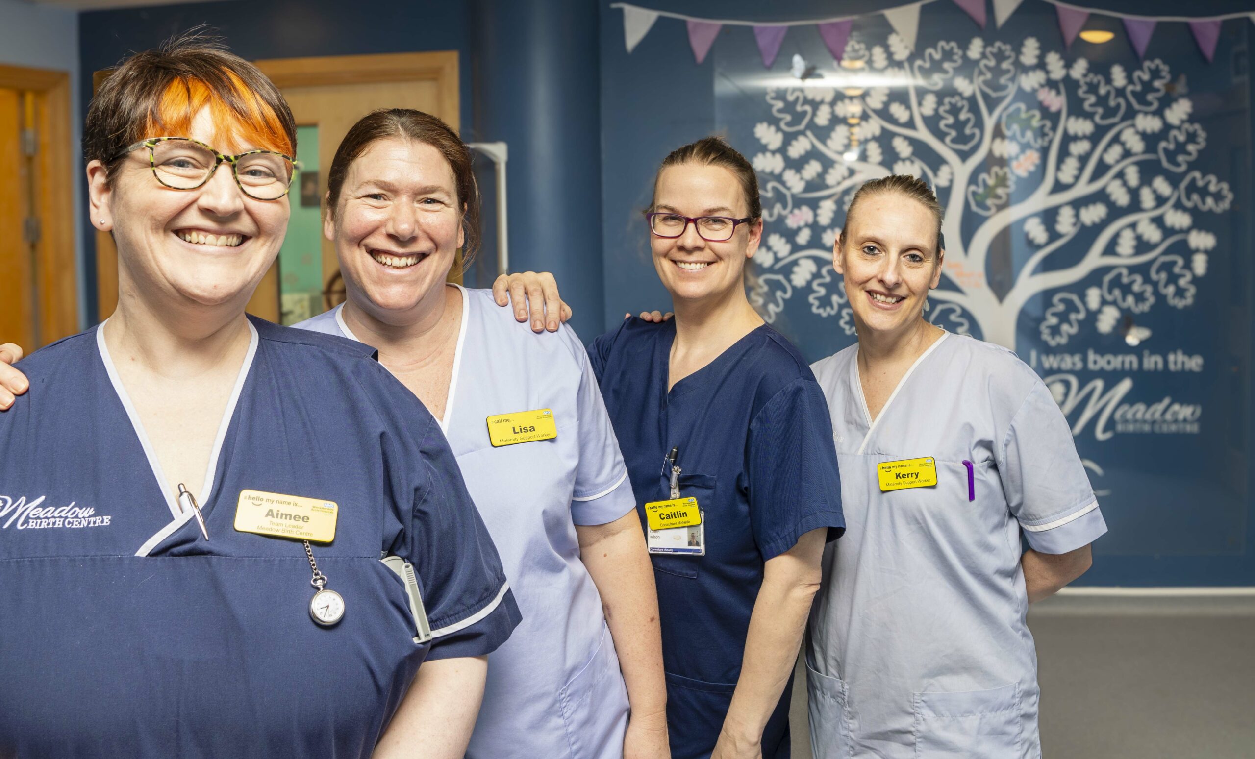 Members of the Meadow Birth Centre team at Worcestershire Royal Hospital.