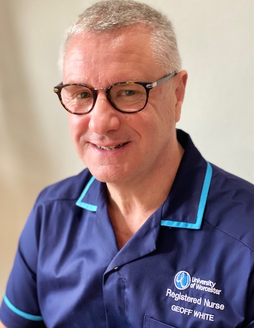 Photo of Geoff White, Nursing Lecturer at University of Worcester 