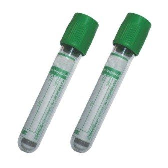 3 x lithium heparin green topped tubes
