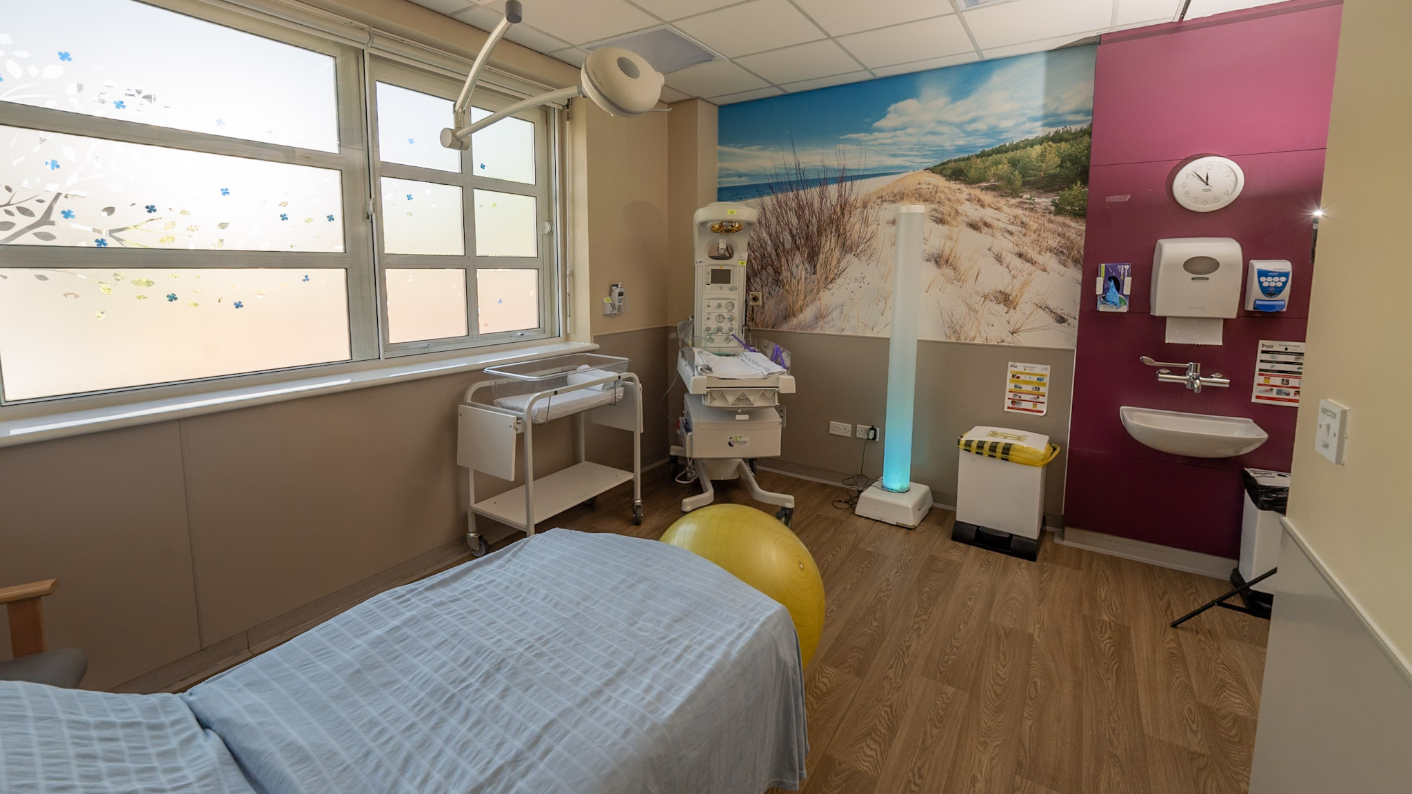 A view of a room in the Delivery Suite