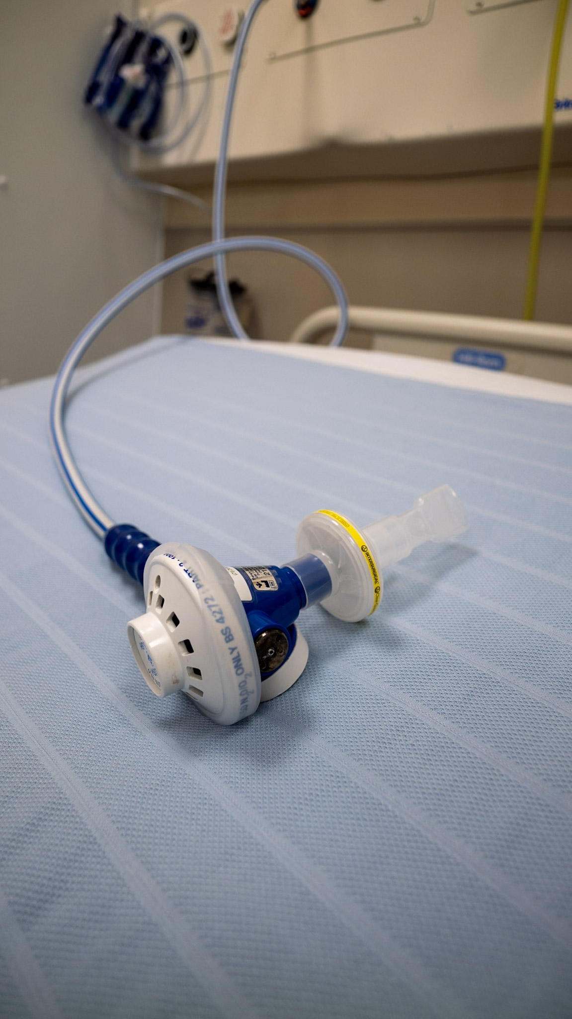 A photo of a Entonox dispenser &ldquo;Gas and Air&rdquo;